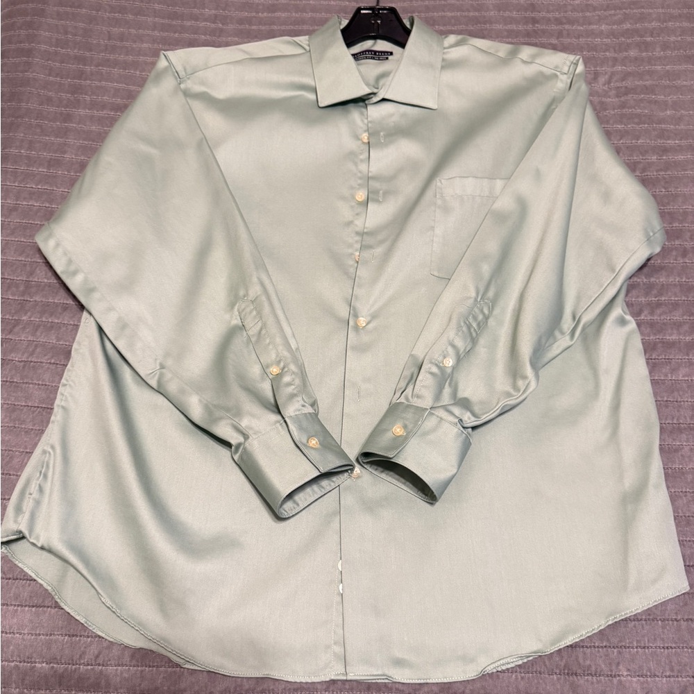 Men’s Geoffrey Beene Sage Green Dress Shirt